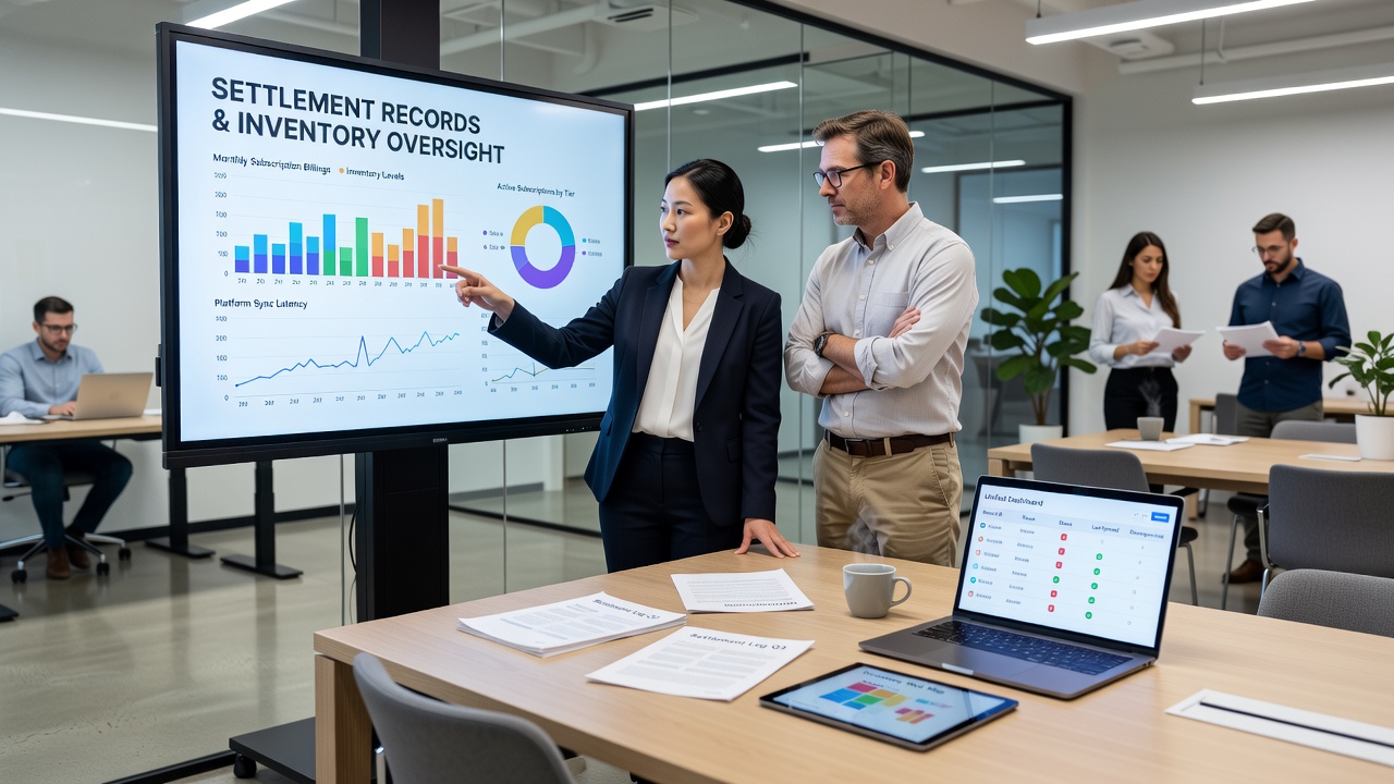 Settlement records integration with inventory systems in subscription services