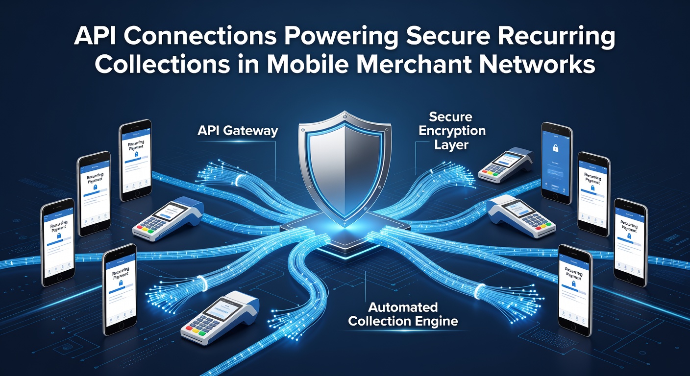 Secure API endpoints managing recurring mobile collections for merchants