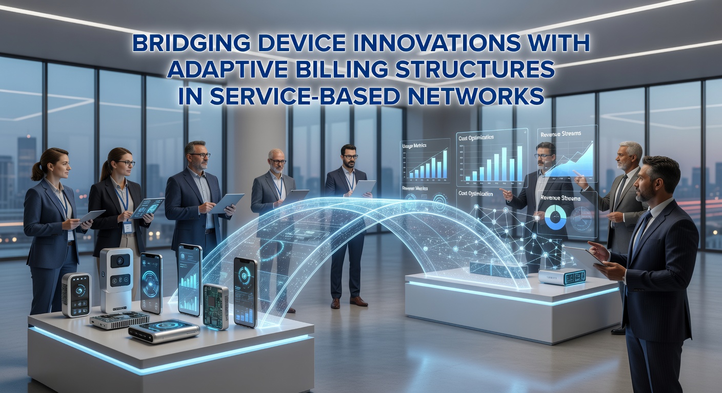 Network infrastructure linking innovative devices to dynamic billing frameworks