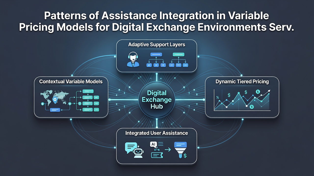 Digital exchange platform showing integrated assistance and variable pricing for professional cooperatives