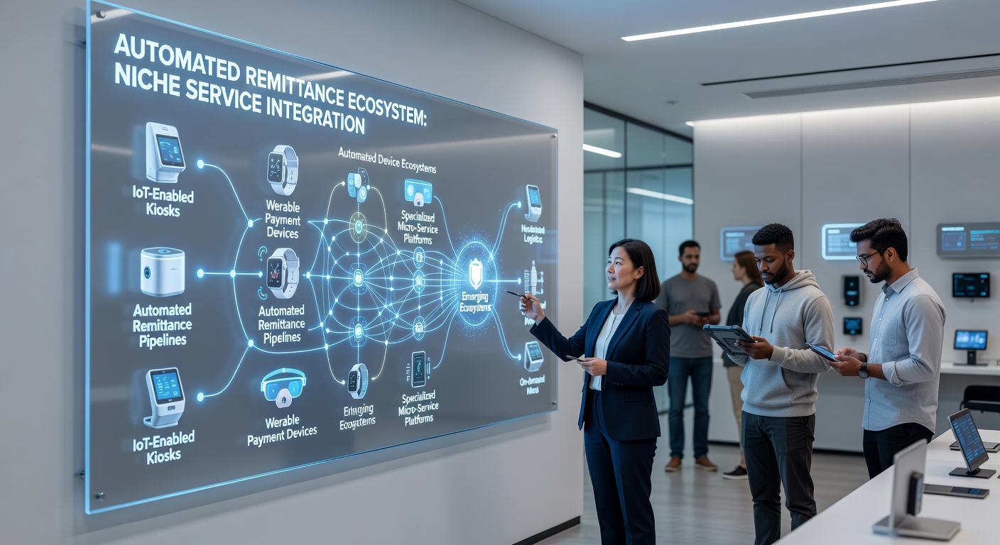 Device data streams feeding into remittance automation platforms